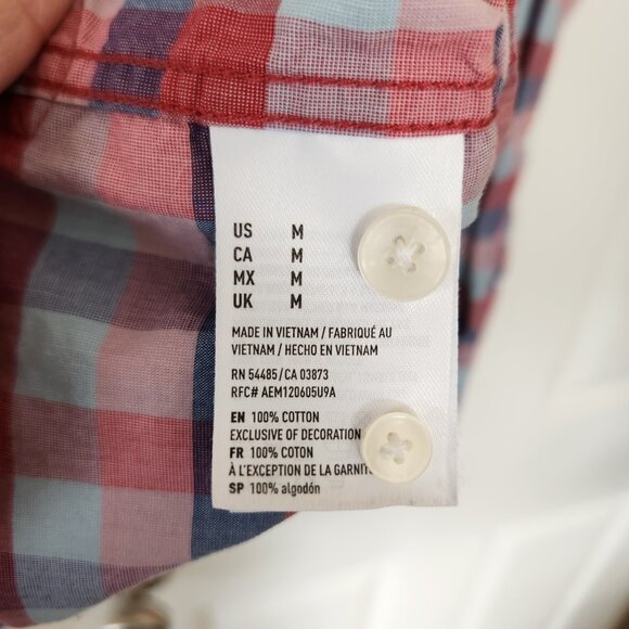 AEO Seriously Soft 100% Cotton Button Down Shirt - Picture 5 of 6